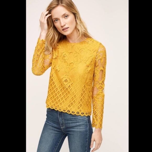 Moulinette Soeurs Mixed Lace Top - Picture 13 of 13